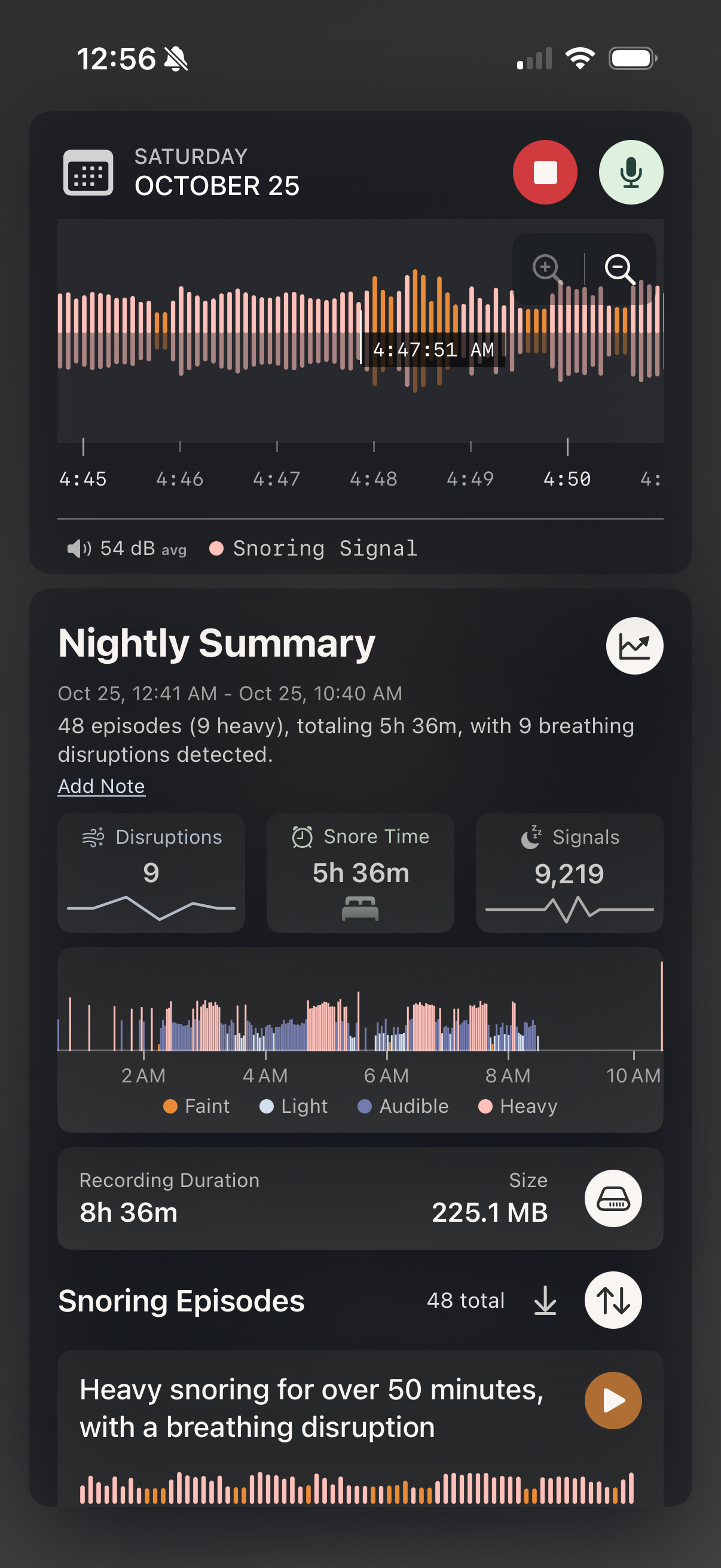 Snore Timeline: Snore & Sleep Talking Recorder, Smart Alarm